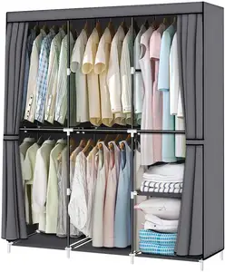 2020 hot sales cabinet 4 layered Non-woven folding clothing wardrobe