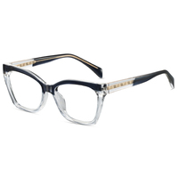 Montures de lunettes optiques unisexes anti-lumière bleue, style œil de chat, surdimensionnées, tendance, grises, en TR90, motif papillon minimaliste japonais, vente en gros