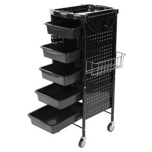 Chariot de Salon Professionnel à Roulettes avec Plateau, Équipement de Beauté et de Tatouage, Mobilier de Salon, Rangement Moderne pour Outils Scolaires, Garantie 2 Ans - Product Image 1