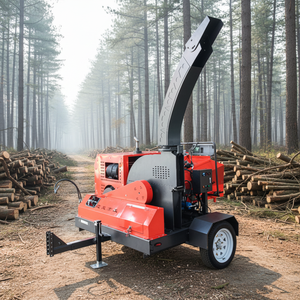Broyeur de bois mobile homologué CE avec alimentation hydraulique |   Broyeur de bois écologique professionnel pour les marchés européens et américains - Product Image 1