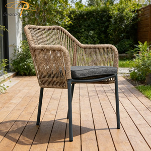 <span class=keywords><strong>Chaise</strong></span> de <span class=keywords><strong>bar</strong></span> pour <span class=keywords><strong>terrasse</strong></span> en extérieur, cadre en métal aluminium, <span class=keywords><strong>chaise</strong></span> de jardin en rotin avec coussin pour café et restaurant - Product Image 4