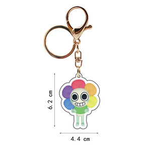 Llavero Acrílico Personalizado al por Mayor de Dandy's World, Diseño de Dibujos Animados Impreso con UV, Souvenir de Plástico Moderno para Cumpleaños de Amigos - Product Image 4
