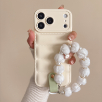 Étui de téléphone en TPU souple 3D pour Google Pixel 10 Pro XL 9A 8A 7A 6A 5A 9 8 7 6 Pro avec dragonne et cordon de suspension, style doudoune