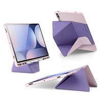 Housse de tablette intelligente en cuir PU de qualité supérieure avec protection intégrale à 360 degrés et support multi-pliable pour Samsung Galaxy Tab S10 Plus S9 Plus S9 FE Plus