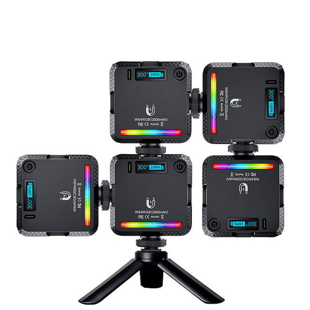 Pocket RGB LED Light 360 HSI RGB 2500-9000K 2000mah Battery Magnetic on Camera LED Photography Video Light