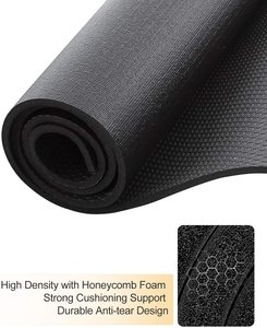 Tapis d'exercice en PVC absorbant les chocs, robuste et durable, avec technique de mousse pour entraînement de saut à la corde, yoga et utilisation en salle de sport - Product Image 5