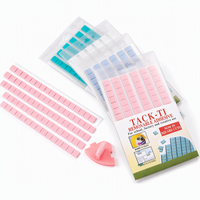 Bandes adhésives amovibles en argile pour la décoration des ongles, cartes en papier et décorations légères, couleurs pastel pour projets créatifs