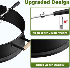 Kit de <span class=keywords><strong>Asador</strong></span> Giratorio Mejorado para Todas las Parrillas de Carbón Weber de <span class=keywords><strong>22</strong></span> Pulgadas, con una Construcción Robusta y Excelente Equilibrio. - Product Image 3