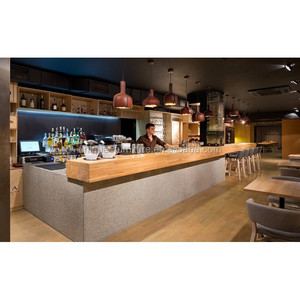 Mesa de recepción con decoración interior, mesa de <span class=keywords><strong>trabajo</strong></span> de buena calidad para escritorio de recepción, bar, tienda de venta al por menor - Product Image 2