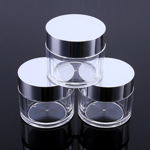 주문 로고 실린더 아크릴 분말과 담그는 분말을 위한 둥근 작은 화장용 아크릴 못 분말 단지 콘테이너 - Product Image 1