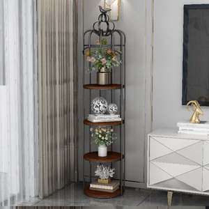 İskandinav Amerikan Lüks Dekoratif Süs Rafı Depolama Çok Katmanlı Demir Kuş Kafesi Çiçek Standı Oturma Odası Depolama Aparatı - Product Image 4