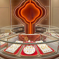Vitrine de présentation de bijoux sur mesure pour magasin commercial, accessoires de fabricant, vitrine d'exposition de bijoux