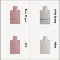 Sachets d'échantillons cosmétiques miniatures à trois soudures latérales avec logo personnalisé pour crème, shampoing, lotion et huile