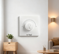 Gradateur de lumière haute performance à bouton unique de luxe 1000W Régulateur de bouton rotatif réglable pour PC Prise de commutateur de gradation de lumière