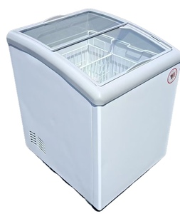 Congélateur vitrine pour glaces et bâtonnets glacés 188L avec porte vitrée incurvée - Product Image 1
