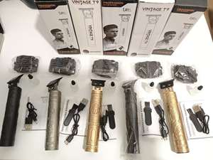 <span class=keywords><strong>Prix</strong></span> bas Vintage T9 tondeuses à <span class=keywords><strong>cheveux</strong></span> électriques Rechargeable USB professionnel T lame tondeuse à <span class=keywords><strong>cheveux</strong></span> rasoir pour hommes barbe <span class=keywords><strong>coupe</strong></span> <span class=keywords><strong>de</strong></span> <span class=keywords><strong>cheveux</strong></span> - Product Image 5