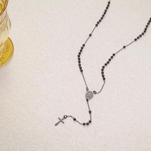 Collane da Donna all'Ingrosso con Croce in Acciaio Inossidabile, Gioielli Religiosi Vintage di <span class=keywords><strong>San</strong></span> Benedetto per Sacerdoti Cristiani Cattolici - Product Image 4