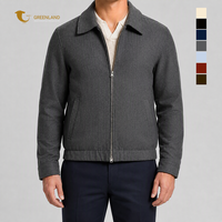 Veste décontractée brodée en laine peignée de haute qualité pour homme, idéale pour l'extérieur en automne et en hiver, avec logo personnalisé, vente en gros