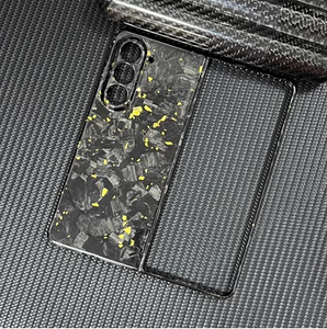 100% véritable étui de téléphone portable en fibre de carbone forgé pour <span class=keywords><strong>coque</strong></span> de protection <span class=keywords><strong>z</strong></span> <span class=keywords><strong>fold</strong></span> 5 - Product Image 1