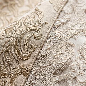 Ensemble Blazer et Jupe Longue en Dentelle Jacquard Ivoire avec Ceinture et Col Cranté pour Femme – Printemps/Été – Élégant, Formel, Soirée – Deux Pièces Personnalisables OEM/ODM - Product Image 2