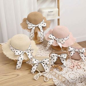 2024 New Arrival Summer Girls Bowknot Children Straw <b>Bag</b> Beach <b>Hats</b> Cute Kids Straw <b>Hat</b> With Purses Sets - Product Image 1