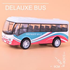 Vehículo fundido a presión de aleación de alta calidad, juguete de modelo de autobús fundido a presión, 5 uds. - Product Image 4