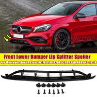 Pare-chocs inférieur avant brillant peint Side Splitter Spoiler Canard pour Mercedes pour Benz CLA Class W117 C117 CLA45 CLA200 CLA22