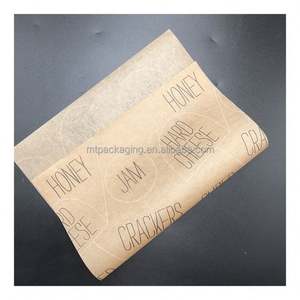 Emballage alimentaire compostable personnalisable pour la restauration rapide, conception de marque pour les restaurants à emporter ; emballage résistant à la graisse pour hamburgers, pain, biscuits, gelée - Product Image 4