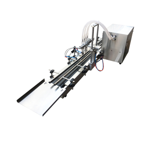Machine de remplissage de liquides semi-automatique en acier inoxydable de haute qualité avec convoyeur pour le remplissage d'huile dans les sacs en verre - Product Image 6