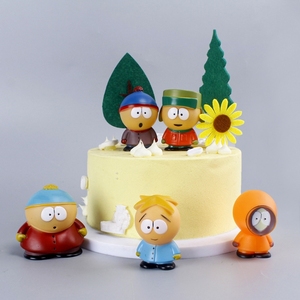 Figurines miniatures South Park, lot de 5, jouets en plastique PVC, figurine artistique, dessin animé, anime, <span class=keywords><strong>Kenny</strong></span>, figurine d'action South Park - Product Image 4