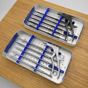 Ensemble de rongeurs Kerrison rotatifs interlaminaires, kit d'instruments Kerrison pour chirurgie spinale, ensemble de rongeurs pour neurochirurgie et retrait osseux - Product Image 1