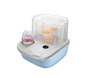 6 bottle huge space steam sterilizer with 99.99% kill germs and dryer for anti second pollution with milk warmer function
