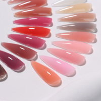 Nouveauté : Polygels non collants pour extension d'ongles, gel UV de construction, gel pour ongles de haute qualité, marque privée OEM, 21 couleurs