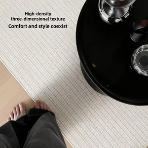 Alfombra de Nueva Zelanda Tejida a Máquina de Alta Gama, Estilo Italiano Minimalista para Sala de Estar, Dormitorio, Mesa de Centro, Lujo Superior para Villa - Product Image 4