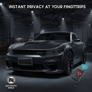 Support de <span class=keywords><strong>plaque</strong></span> <span class=keywords><strong>d</strong></span>'<span class=keywords><strong>immatriculation</strong></span> motorisé escamotable Stealth avec écran LCD teinté pour véhicules américains et canadiens, système 12V - Product Image 4