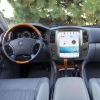 Radio Estéreo Android Auto CarPlay Estilo Tesla de 12.1 Pulgadas con Navegación GPS para Lexus LX470 2004-2006 Land Cruiser LC100 2003-2007