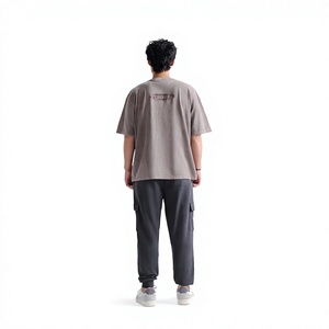 เสื้อยืดผู้ชายไซส์ใหญ่ สีเทา แขนสั้น คอกลม ลำลอง ผ้าฝ้ายเจอร์ซีย์ 100% ทรงปกติ ระบายอากาศได้ดี - Product Image 3