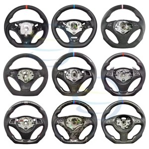 Volante de Fibra de Carbono con Calefacción y Vibración, Compatible con <span class=keywords><strong>BMW</strong></span> E90 E60 <span class=keywords><strong>E46</strong></span> E92 M3 E87 E39 X5 E70 X6 E71 E82 E93 E36 E91 - Product Image 1