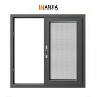 Fenêtre coulissante en aluminium à cadre étroit et fin, norme européenne, économie d'énergie, fenêtre coulissante pour appartement, chambre à coucher