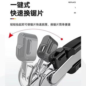 Farming Hermes Leather Waist Saw High Carbon Steel Manual Hand Saw For Carpentry With Sheath - Product Image 2