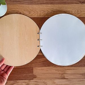 Olá bebê papel de madeira <span class=keywords><strong>Baby</strong></span> Shower Keepsake Guest Book para o presente do crescimento do bebê - Product Image 5