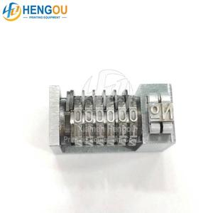 Máquina de numeración de 6 dígitos hacia adelante para codificación de números tipográficos 4X8 Cicero Printing Press 36X25X17MM - Product Image 1