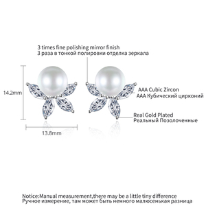 LUOTEEMI blanco perla de la boda de novia y collar de cristal de piedra de alta calidad de mujer pendientes de conchas marinas - Product Image 2