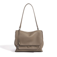 Sac à bandoulière/sac messager de luxe pour femme en cuir de vachette véritable, vintage, imperméable, tendance et portable