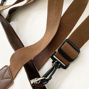 DLBZ - Bolso Bandolera de Lona con Cierre de Cremallera y Cordón, Ecológico y Personalizado para Mujer, con Bolsillo Interior, Reciclable y Reutilizable - Product Image 3