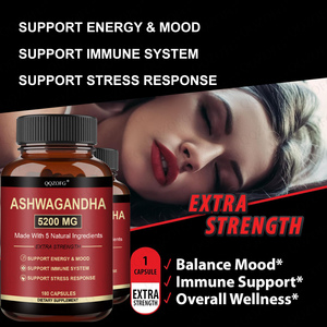 LDJ OEM Custmozied Label Ashwagandha Cápsulas 180 Cápsulas Ashwagandha Tureric Root Black Pepper para Adultos Support Energy - Product Image 4