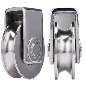 <span class=keywords><strong>3</strong></span> inch U hình dạng mang ròng rọc thép không gỉ cổng con lăn - Product Image 4