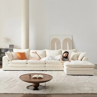 Ensemble de canapés modulaires OEM/ODM pour usage commercial, sur mesure pour designers d'intérieur, pour maisons d'hôtes, commande en gros, canapé en L