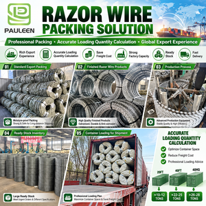 Alambre de Hierro Galvanizado, Alambre de Púas Afilado Tipo Concertina con Alta Seguridad para Plantas Eléctricas y Fábricas Químicas - Product Image 4