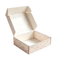 Boîte en carton ondulé personnalisée avec logo, écologique, vernissage, gaufrage, paillettes, pour expédition aérienne, cadeau, emballage multicolore, petite taille
